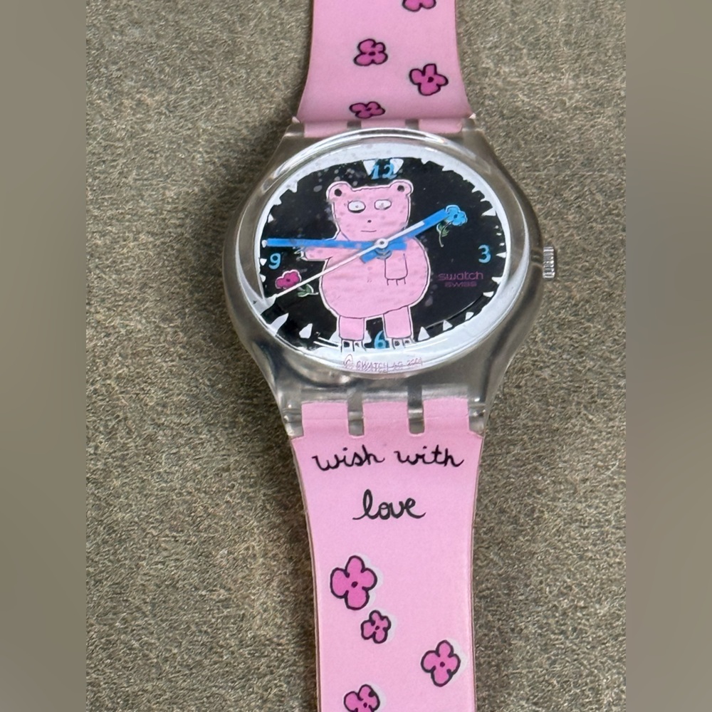 2002 Swatch watch Piggy The Bear GK367